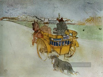  Hund Galerie - la charrette anglaise die Englisch hund Warenkorb 1897 Toulouse Lautrec Henri de